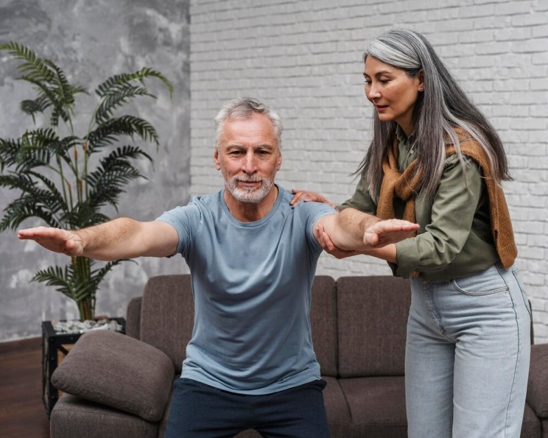 Rééducation et entretien de l'équilibre des personnes âgées